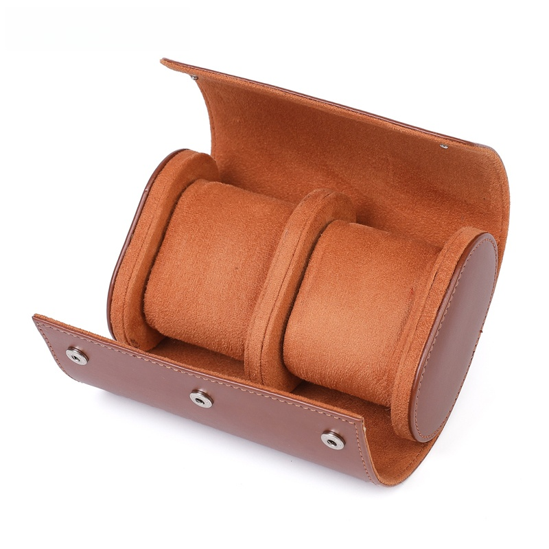 Avelena | Vintage Leder 3-Slot Herren Uhrenbox für Reisen