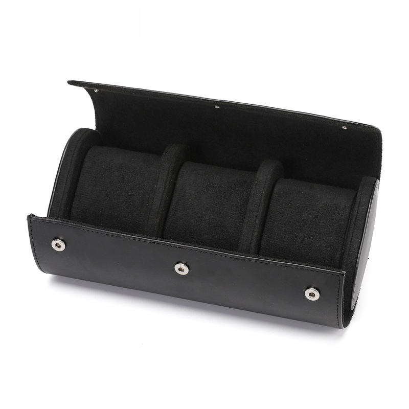 Avelena | Vintage Leder 3-Slot Herren Uhrenbox für Reisen