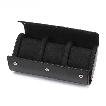 Avelena | Vintage Leder 3-Slot Herren Uhrenbox für Reisen