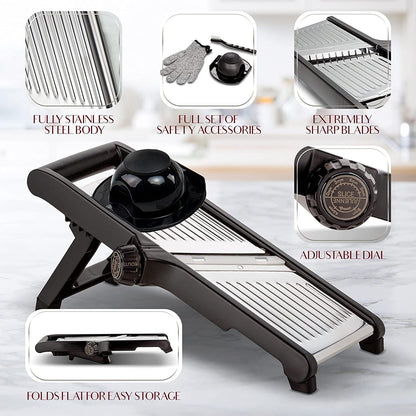 Avelena | Premium Lebensmittel Schneidemaschine mit schnittfesten Handschuhen