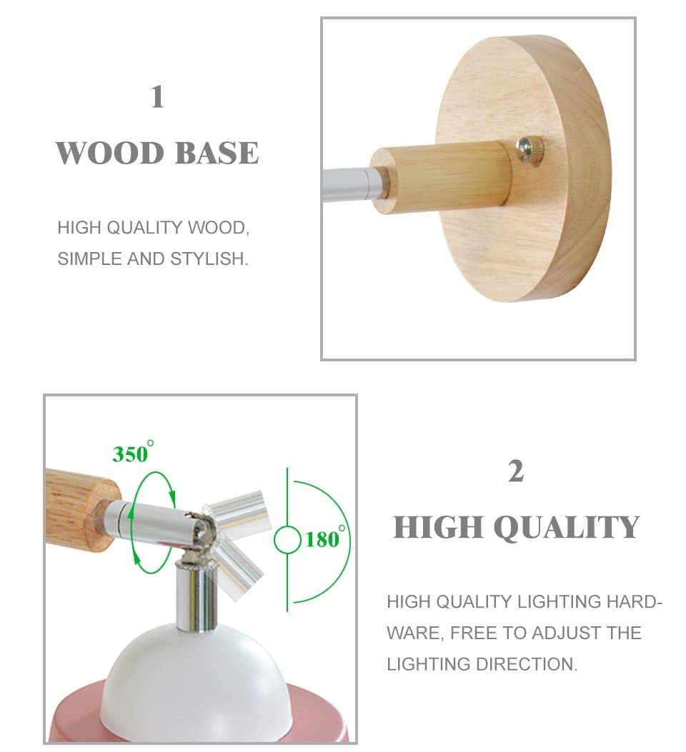 Avelena | Drehbare Collin Wandleuchte mit Zugkettenschalter