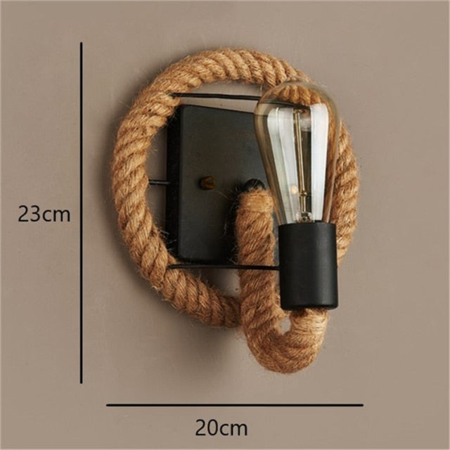 Avelena | Vintage Rope Wandleuchte