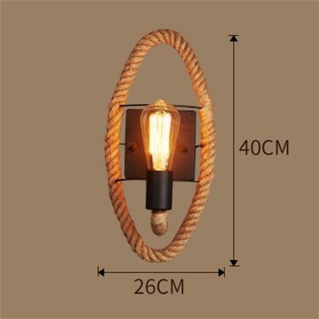 Avelena | Vintage Rope Wandleuchte