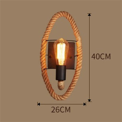 Avelena | Vintage Rope Wandleuchte
