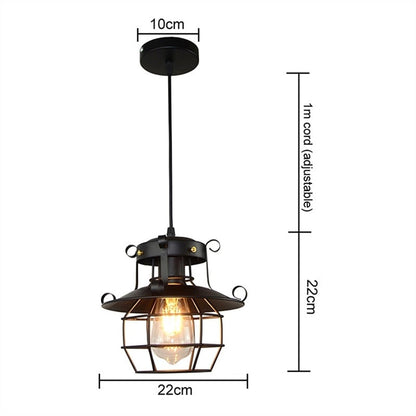 Avelena | Retro Antik Industrielle Loft Deckenlampe