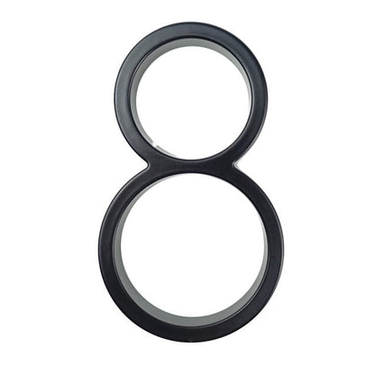 Avelena | Royelux Moderne Hausnummern - Rostfreies Zinklegierung, Schwarze Oberfläche, 5" Hoch