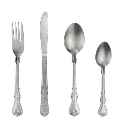 Avelena Vintage Besteckset, 4-teilig, matt – Elegant & Zeitlos