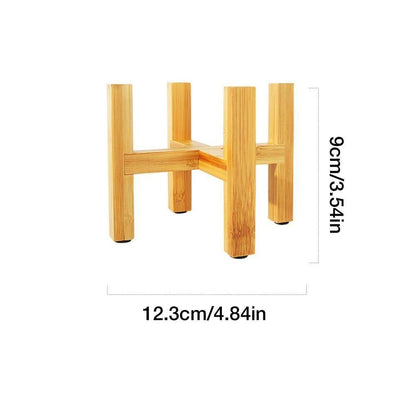 Avelena | BambooElevate Pflanzständer aus Bambusholz | Verstellbar & Stabil | Perfekt für Innenräume