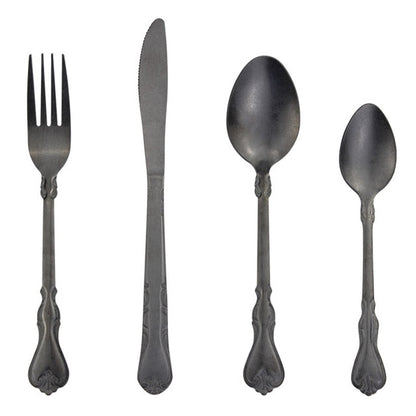 Avelena Vintage Besteckset, 4-teilig, matt – Elegant & Zeitlos