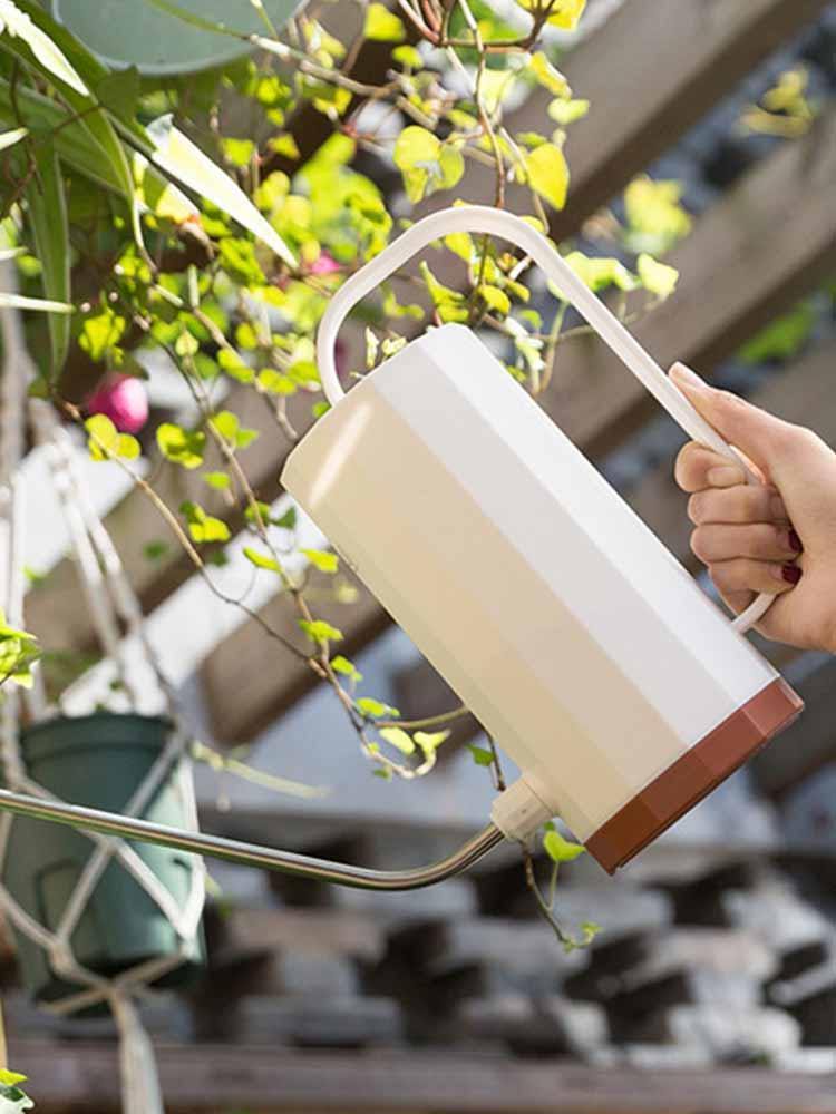 Avelena | Innen Gießkanne mit langem Ausguss für Zimmerpflanzen, 1200 ml Kapazität, langlebiges Polypropylen, stylische Pastellfarben