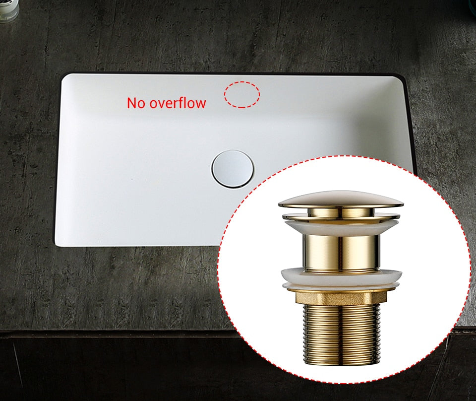 Avelena | Polierte Messing Waschbeckenabläufe