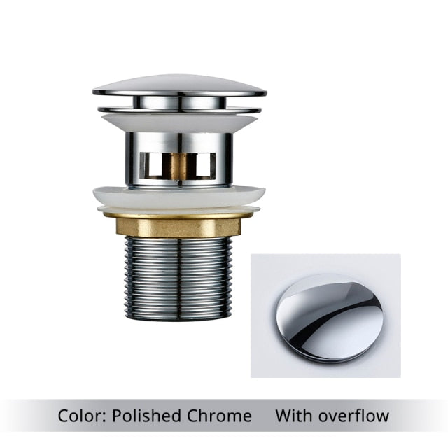 Avelena | Polierte Messing Waschbeckenabläufe