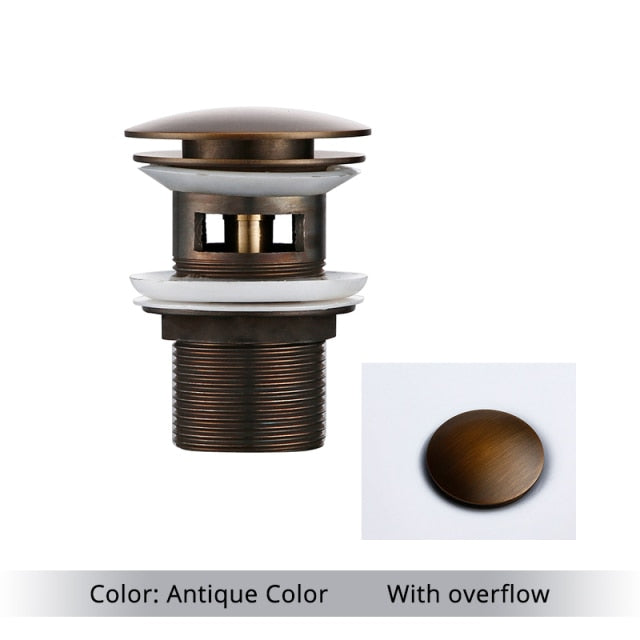 Avelena | Polierte Messing Waschbeckenabläufe