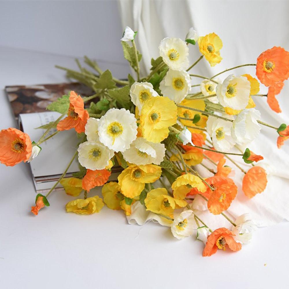 Avelena | BloomCharm Künstliche Blumen Deko | Realistische Mohnblumen | Verschiedene Farben & Größen