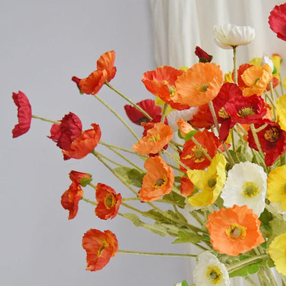 Avelena | BloomCharm Künstliche Blumen Deko | Realistische Mohnblumen | Verschiedene Farben & Größen