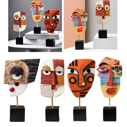 Avelena | Abstract Pop Art Gesicht Home Skulptur