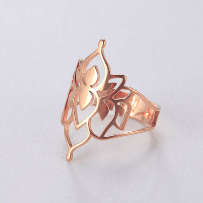 Avelena | Buddha Vintage Lotus Ringe für Frauen
