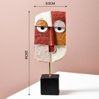 Avelena | Abstract Pop Art Gesicht Home Skulptur