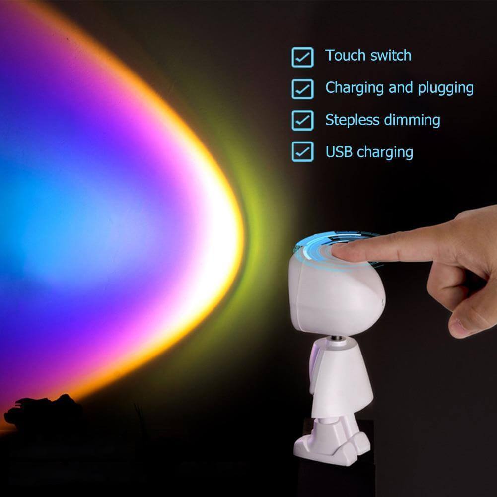 Avelena | Atmosphärische Sonnenuntergang Roboterlampe LED