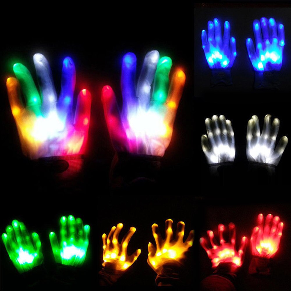 Avelena | Bunte LED Party Handschuhe