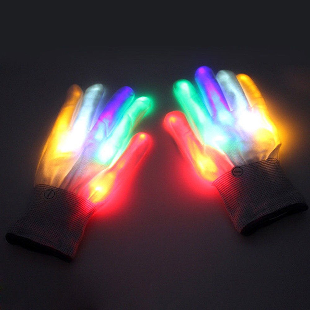Avelena | Bunte LED Party Handschuhe