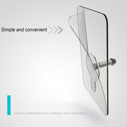 Avelena | 10 Stück Schwerlast Punch-Free Transparente Klebehaken