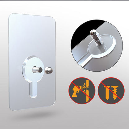 Avelena | 10 Stück Schwerlast Punch-Free Transparente Klebehaken