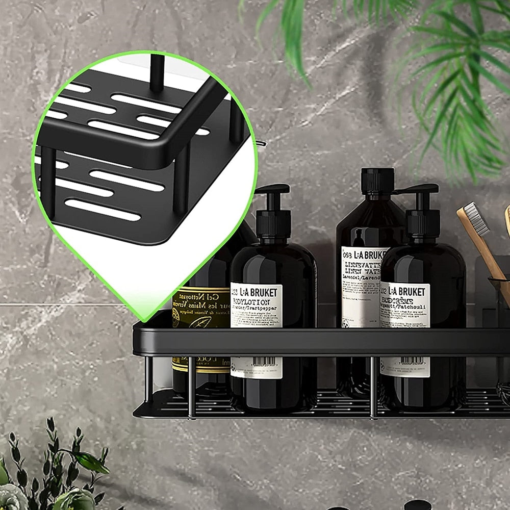 Avelena | Metall Saugnapf Badezimmerregale