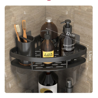 Avelena | Metall Saugnapf Badezimmerregale