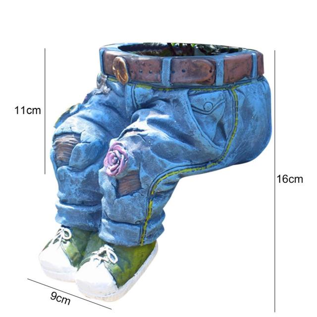 Avelena | Garten Jeanshosen Harz Blumentopf