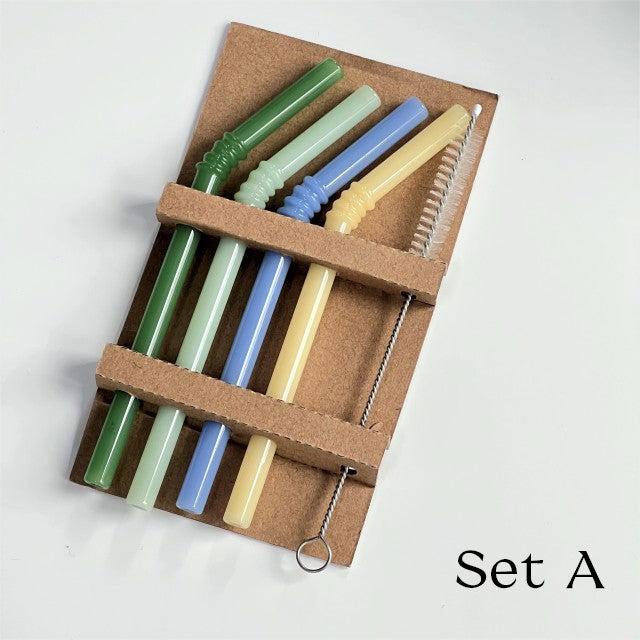 Avelena | Glasstrohhalm - Set aus 4