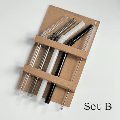 Avelena | Glasstrohhalm - Set aus 4