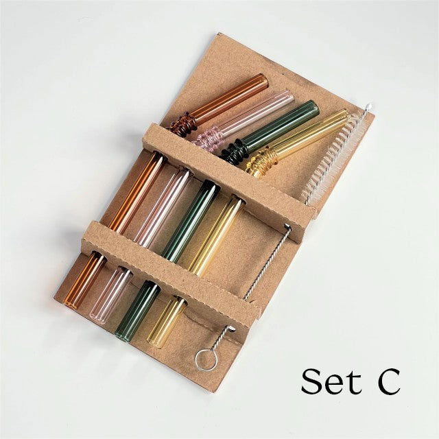 Avelena | Glasstrohhalm - Set aus 4