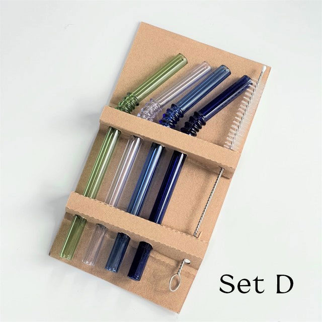 Avelena | Glasstrohhalm - Set aus 4