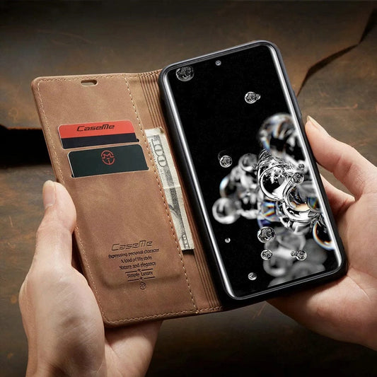 Avelena | Wallet Hülle für Samsung Galaxy A14/A53/A54/A73/S20Ultra/S20Plus/S20/S21Ultra/S21Plus/S21/S21FE/S22Ultra/S22Plus/S22/S23Ultra/S23Plus/S23/S24Plus/S4- Flip Case