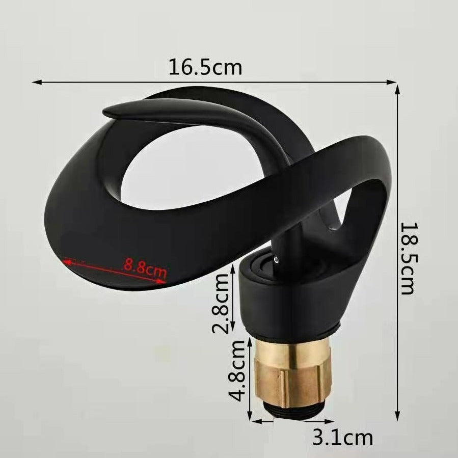 Avelena | Moderne gebogene Badezimmerarmatur