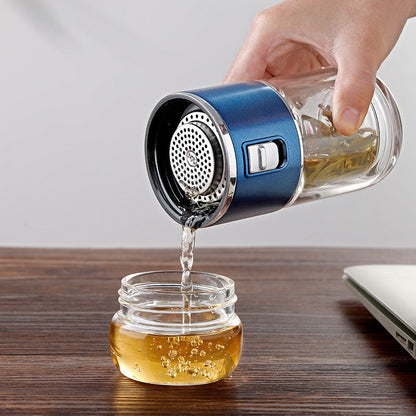 Avelena | Doppelglas Tee-Infuser Thermosflasche