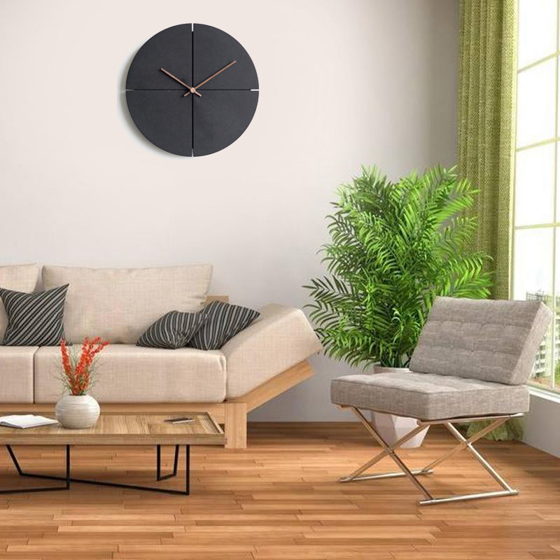 Avelena | Elegante nordische minimalistische Holz Wand Uhr