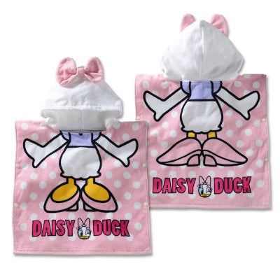 Avelena | Hakoona Baby Kinder Kapuzenhandtuch Baumwollstoff Absorbierend Weich Bademantel Strand Pool Schwimmen Poncho Comicdruck Tragbar