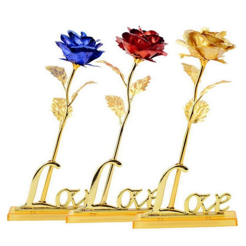 Avelena | 24K Vergoldete Rose Inklusive Zertifikat und Luxuriöser Geschenkschachtel