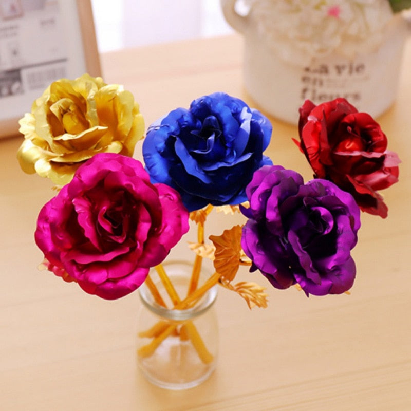 Avelena | 24K Vergoldete Rose Inklusive Zertifikat und Luxuriöser Geschenkschachtel