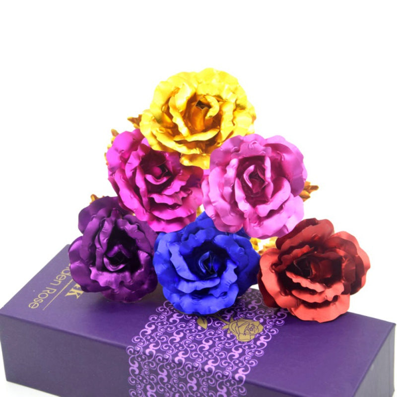 Avelena | 24K Vergoldete Rose Inklusive Zertifikat und Luxuriöser Geschenkschachtel