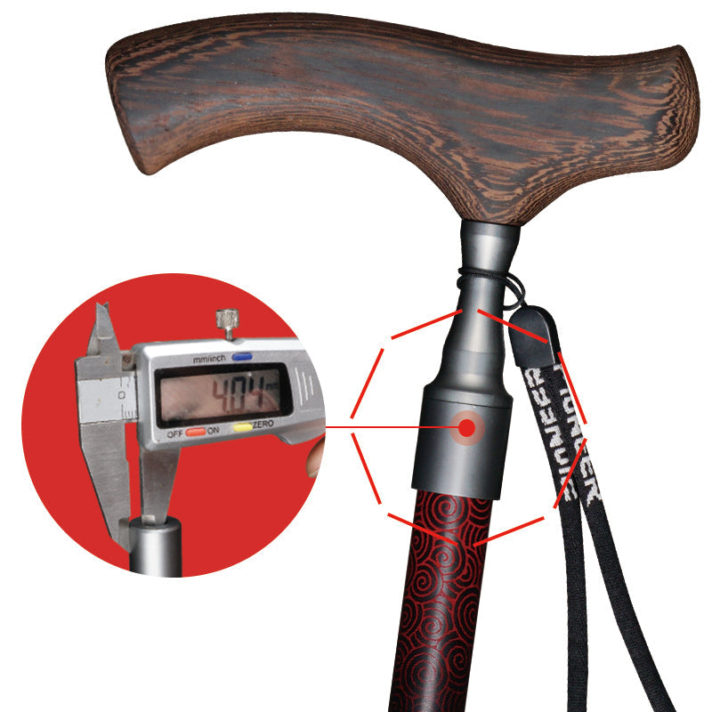 Avelena | T Griff Aluminium Gehstock Schnellverschluss Ultralight Rutschfester Stock Für Ältere 1 Stk