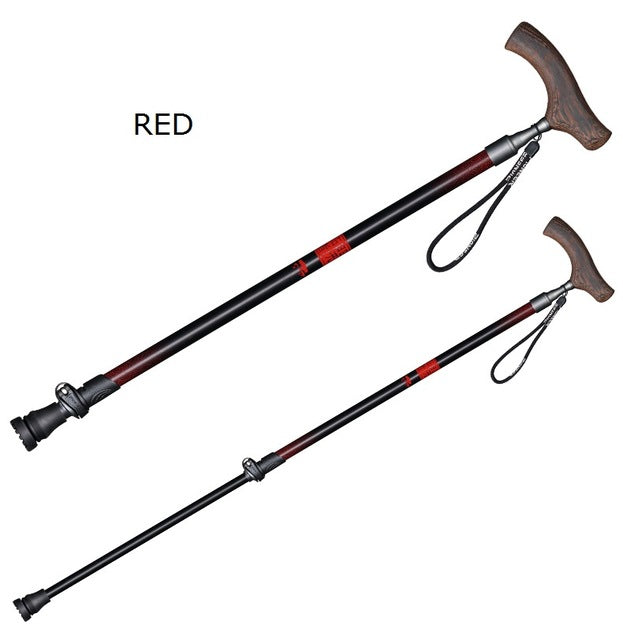 Avelena | T Griff Aluminium Gehstock Schnellverschluss Ultralight Rutschfester Stock Für Ältere 1 Stk