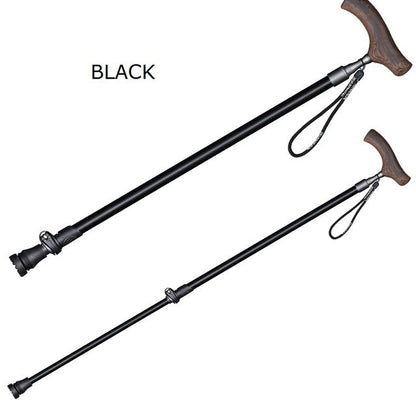 Avelena | T Griff Aluminium Gehstock Schnellverschluss Ultralight Rutschfester Stock Für Ältere 1 Stk