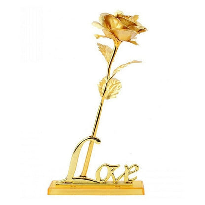 Avelena | 24K Vergoldete Rose Inklusive Zertifikat und Luxuriöser Geschenkschachtel