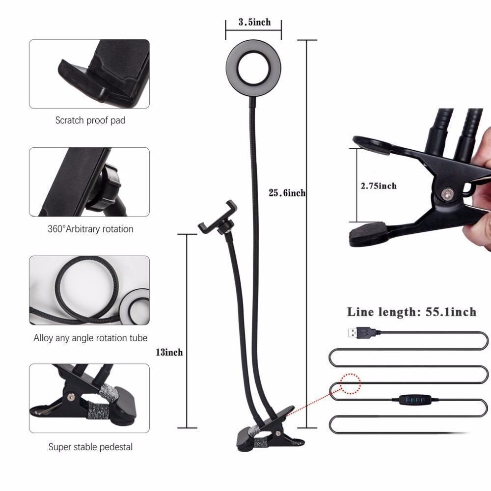 Avelena | Flexibles Selfie Telefon Ring Licht