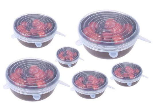 Avelena | 6-teiliges Set Flexibler Silikondeckel