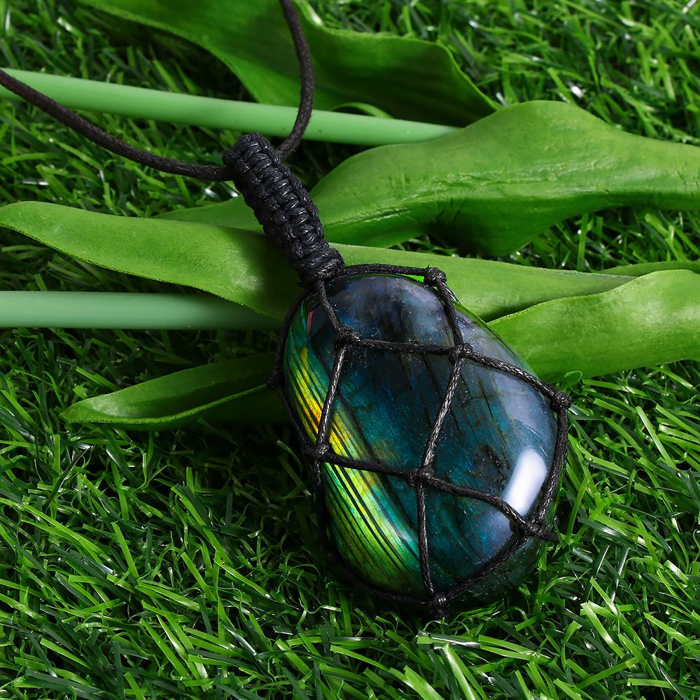 Avelena | DragonHeart Halskette – Mystisches Labradorit Schmuck