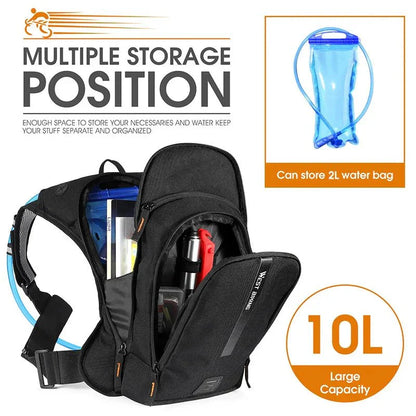 Avelena | Prosport Hydro Pack – Ultraleichter 10L Fahrrucksack mit Hydratationssystem